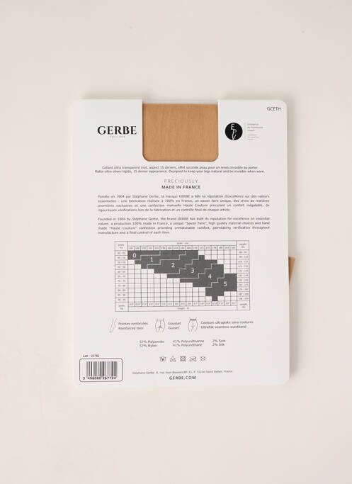 Collants chair GERBE pour femme