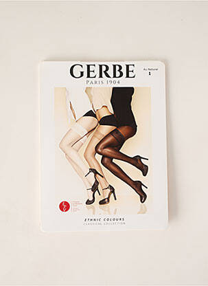 Bas tissage dentelle chair GERBE femme