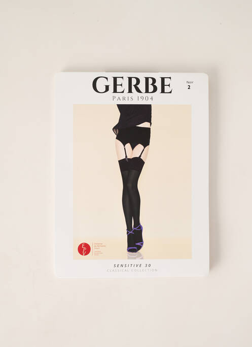 Bas noir GERBE pour femme