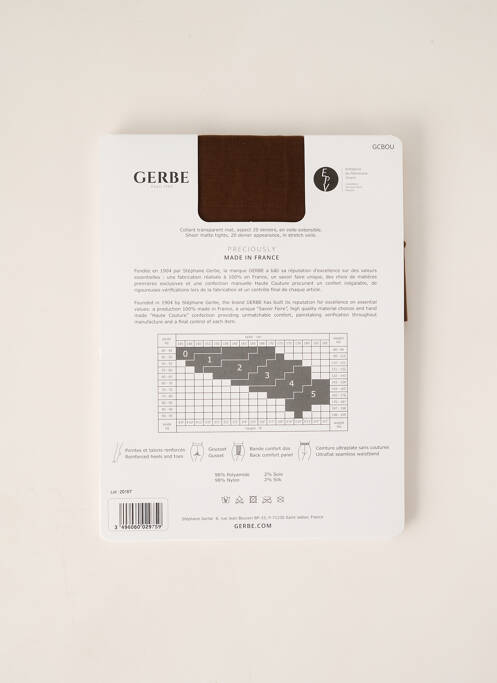 Collants marron GERBE femme