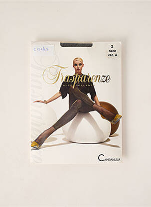 Collants stretch gris TRASPARENZE femme