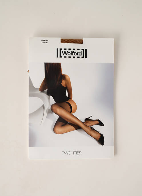 Bas marron WOLFORD pour femme