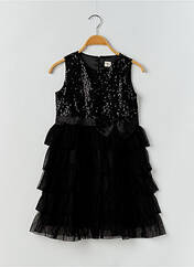 Robe courte noir RORA pour fille seconde vue