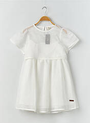 Robe mi-longue blanc RORA pour fille seconde vue