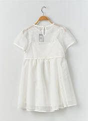 Robe mi-longue blanc RORA pour fille seconde vue