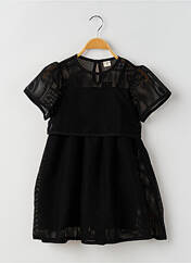 Robe mi-longue noir RORA pour fille seconde vue