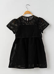 Robe mi-longue noir RORA pour fille seconde vue