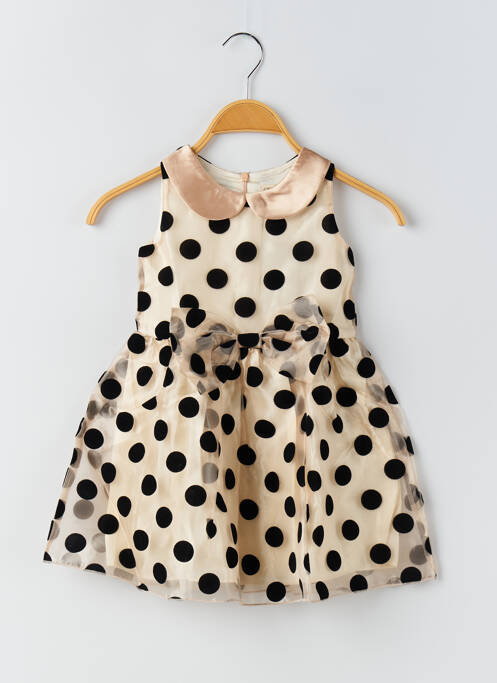 Robe mi-longue or RORA pour fille