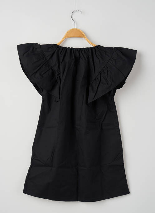Robe mi-longue noir RORA pour fille