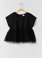 Blouse noir RORA pour fille seconde vue