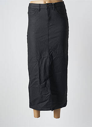 Jupe longue coupe droite noir ONADO femme