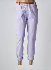 Pantalon chino violet MARGOT pour femme seconde vue