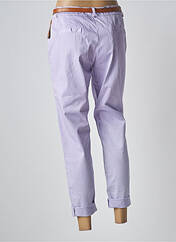 Pantalon chino violet MARGOT pour femme seconde vue