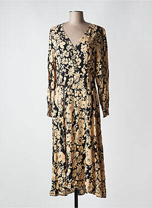 Robe longue manches longues manches longues beige LES P'TITES BOMBES femme