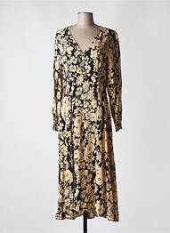 Robe longue manches longues manches longues beige LES P'TITES BOMBES femme