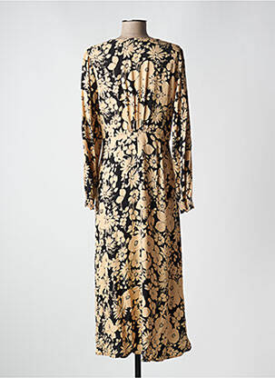 Robe longue manches longues manches longues beige LES P'TITES BOMBES femme