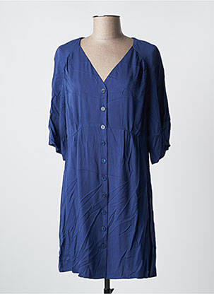 Robe courte manches 3/4 manches 3/4 bleu LES P'TITES BOMBES femme