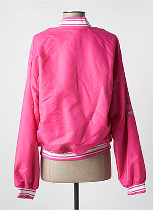 Blouson effet matière satinée rose JCL femme