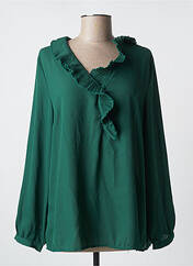 Blouse vert CHRISTY pour femme seconde vue