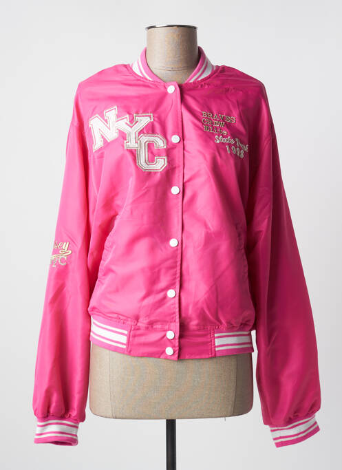 Blouson rose JCL pour femme