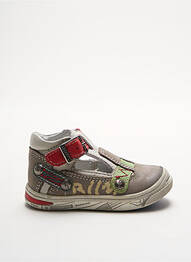 Sandales/nu pieds tissage satiné bout rond gris BELLAMY garcon