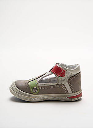 Sandales/nu pieds tissage satiné bout rond gris BELLAMY garçon