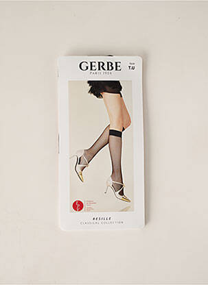 Chaussettes noir GERBE pour femme