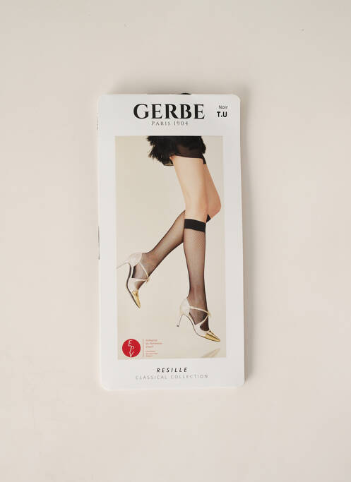 Chaussettes noir GERBE pour femme