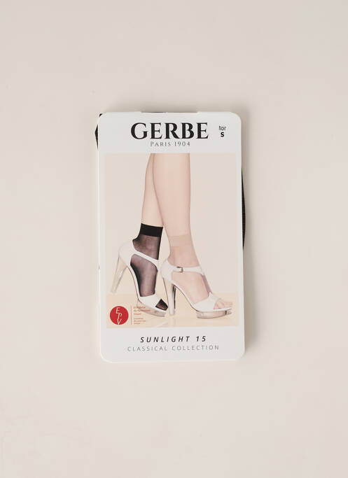 Chaussettes noir GERBE pour femme