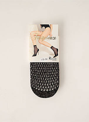 Chaussettes noir TRASPARENZE pour femme