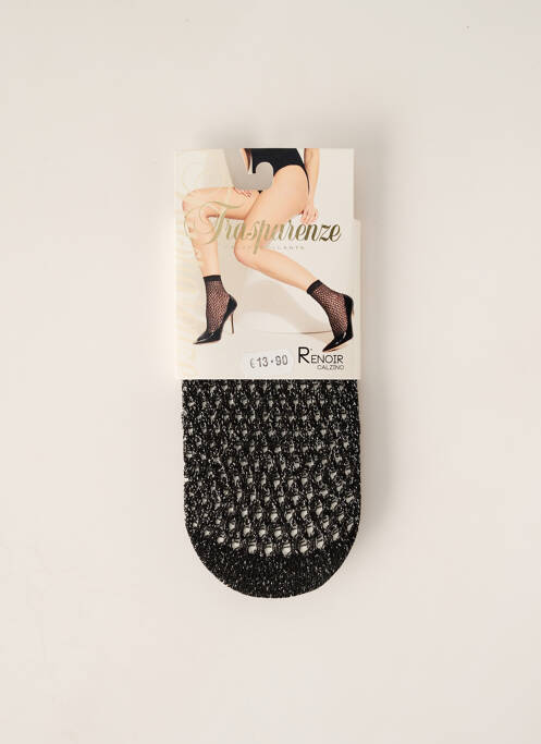 Chaussettes noir TRASPARENZE pour femme