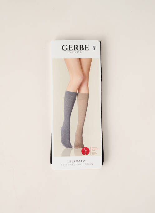 Chaussettes noir GERBE pour femme