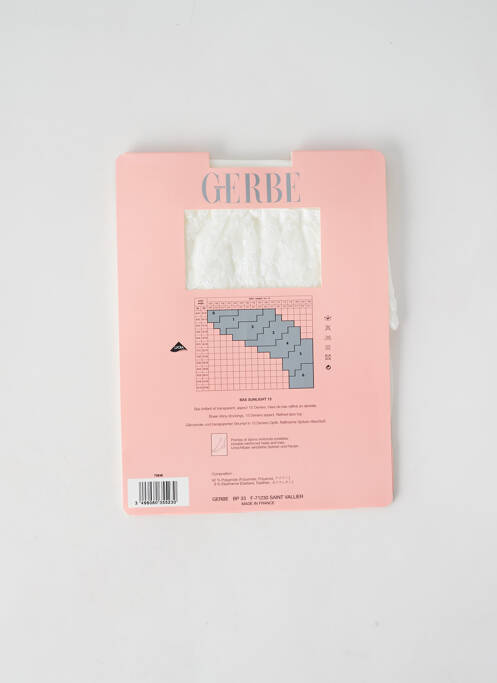 Bas blanc GERBE pour femme