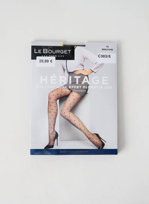 Collants gris LE BOURGET pour femme