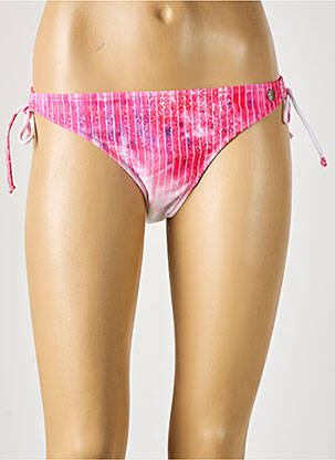 Bas de maillot de bain imprimé fantaisie culotte rose SALSA femme