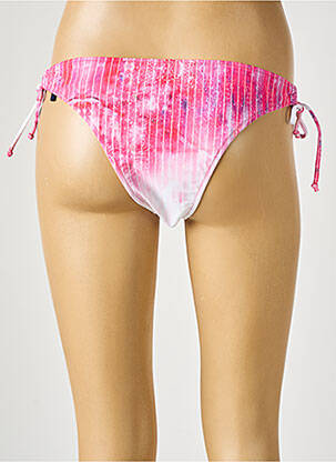Bas de maillot de bain imprimé fantaisie culotte rose SALSA femme