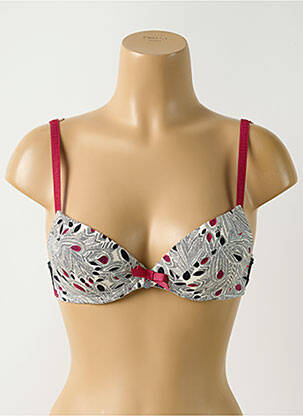 Soutien-gorge haut soutien-gorge push-up haut soutien-gorge push-up gris BARBARA femme