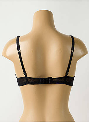 Soutien-gorge effet matière satinée haut soutien-gorge moulé noir ROSY femme