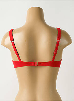 Haut de maillot de bain stretch haut soutien-gorge balconnet rouge HUIT & HUIT femme
