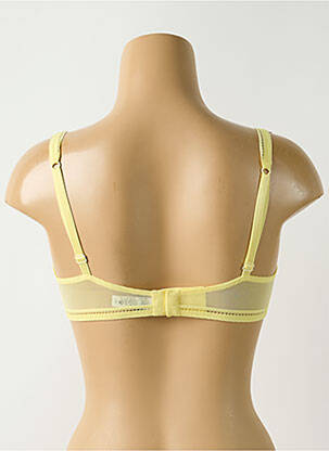Soutien-gorge légère et transparente haut soutien-gorge emboitant jaune MAISON LEJABY femme
