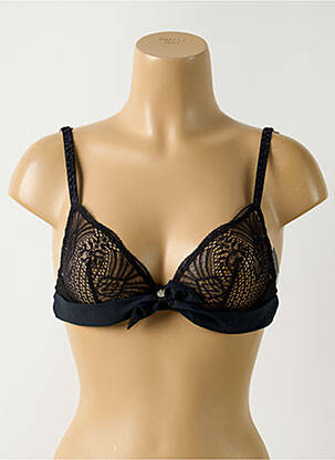 Soutien-gorge légère et transparente haut soutien-gorge emboitant noir BARBARA femme