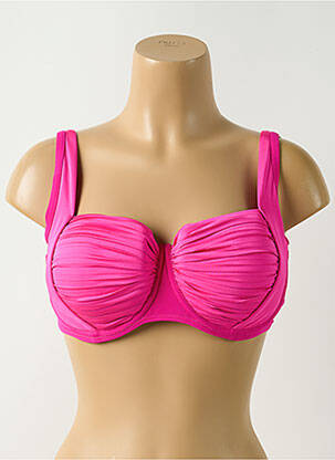Haut de maillot de bain stretch haut soutien-gorge moulé rose SEAFOLLY femme