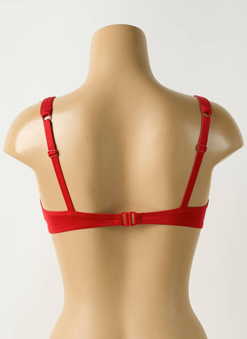 Haut de maillot de bain stretch haut soutien-gorge balconnet rouge HUIT & HUIT femme
