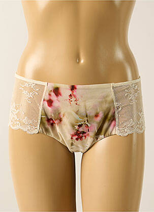 Shorty effet matière satinée beige WACOAL femme