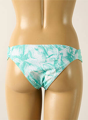 Bas de maillot de bain effet matière satinée culotte vert SALSA femme