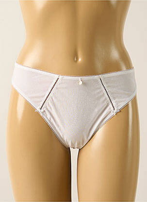 Tanga blanc EMPREINTE pour femme