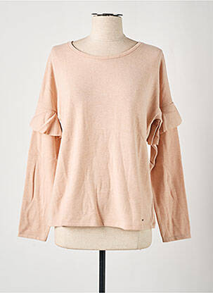 Pull col rond manches longues beige SALSA femme