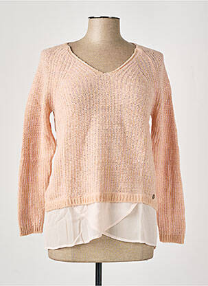Pull coupe droite manches longues rose SALSA femme