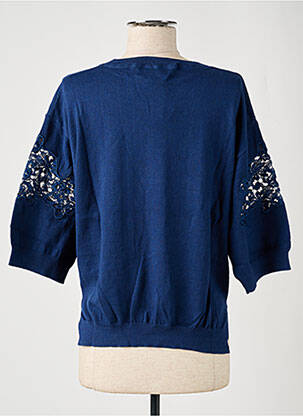 Pull resserrée sur le bas sans manche bleu SALSA femme