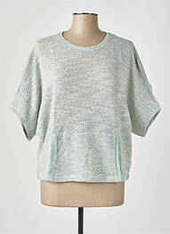 Pull resserrée sur le bas manches courtes bleu SALSA femme